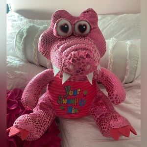 Pink Sequin Dinosaur Plush Toy